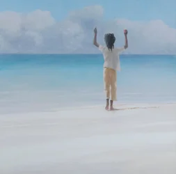 Rasta on beach, 2012